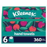 Kleenex Disposable Paper Hand Towels, 6 Boxes, 60 Tissues per Box (360 Total Tissues), Packaging May Vary