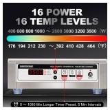 GastroGear Commercial Induction Cooktop 3500W/220V Professional Commercial Range Countertop Burners Hot Plate Electric Stove for Kitchen Restaurant Hotel School