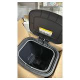 Glad 20 Gallon Trash Can - Plastic Kitchen Waste Bin with Odor Protection of Lid - Hands Free with Step On Foot Pedal and Garbage Bag Rings, Black
