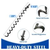 SafBbcue 23\" Auger Shaft Screw & Auger Motor Bushing for Pit Boss Series 1000/1100 1000SC 1000SC2 1000T4 and Pro Series 1100 Combo Parts, for Pit Boss Austin XL Replacement Auger Motor