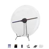 3DHologram Fan with Cover, 3DHologram Projector HD LED Advertising Display with Remote and Bluetooth and WiFi,1500 Video Library and for Business,Bar,Halloween (54CM 3DHologram Fan with Cover)