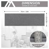 COSY HOMEER Stair Treads Non-Slip Carpet Stair Treads for Wooden Steps, Indoor Stair-Runner Rugs for Kids Elders & Pets 28\"x9\" (15Pc, Gray)