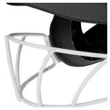 Rawlings | COOLFLO HIGHLIGHTER Batting Helmet | Face Guard Included | One Size Fits Most 6 1/2\"-7 1/2\" | Matte Black