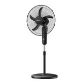 HOLMES 18\" Oscillating Stand Fan, 3 Speeds, Quiet Operation, Adjustable Height, 75Â° Oscillation, 25Â° Head Tilt, 5 Blades, Ideal for Home, Bedroom, Living Room, Office, Gym, and Kitchen - Black
