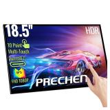 Portable Touchscreen Monitor 18.5 Inch, HDR, 350cd/mÂ², 1920x1080 Touch Display with HDMI USB C, 99% sRGB, Built-in Speakers, Kickstand & VESA,Travel Second Monitor for Laptop PC Phone