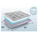 Pet Awesome Dog Potty Tray/Puppy Pee Pad Holder 25âx20â Indoor Wee Training for Small and Medium Dogs