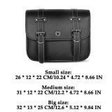 Xinpinzhou Motorcycle Saddlebags, Scooter Powersports Leather Saddle Bags Motorcycles, Softail Universal Throw Over Sportster Saddlebags 10.24x4.72x8.66 inches