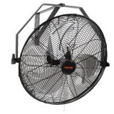 VEVOR 18 Inch Wall Mount Fan, 3-speed IP44 Waterproof, Max. 4150 CFM Wall Mounted Fan for Outdoor, Commercial, Residential, Greenhouse, Workshop, Patio, Black, ETL Listed