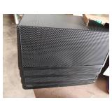 Shimeyao 4 Pcs Wire Mesh Baskets 12.6 x 9.4in Metal Wire Storage Baskets with Handle Steel Organizers Bin Containers for Home Organizing Cabinet CD Storage Pantry Kitchen Fridge Fruit Snacks (Black)