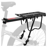 Aikolesa Rear Bike Bicycle Cargo Rack, Aluminum Alloy Bicycle Pannier Rack for Back of Bike Carrier Rack with Quick Release Mountain Road Bike Rear Racks 110-165 lbs Capacity Universal
