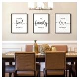 upsimples 16x20 Picture Frame Black 3 Pack, Scratch-Proof Poster Frames 16 x 20 for Photo Gallery - Slide-In Strips, Horizontal or Vertical Wall Mounting