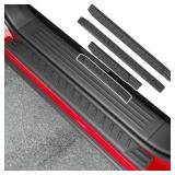 powoq Door Sill Protector Compatible with 2022-2025 Nissan Pathfinder Car Door Sill Guard TPE 4Pcs Car Threshold Protector Replacement for 2022 2023 2024 2025 Nissan Pathfinder Accessories