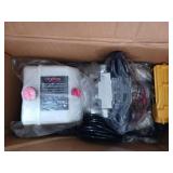 VEVOR Hydraulic Pump Double Acting 4 Way Hydraulic Power Unit Double Solenoid Hydraulic Power Pack 12V DC Hydraulic Power Pump with 4.5Liter Reservoir for Dump Trailer Car Lifting