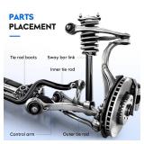 2pc Front Upper Control Arms with Ball Joints Driver and Passenger Side Suspension Kit fit for Jeep for Liberty 2002 2003 2004 2005 2006 2007 K3198