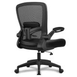 FelixKing Office Chair, Ergonomic Desk Chair Breathable Mesh Chairs Adjustable High Back Lumbar Support Flip-up Armrests, Executive Rolling Swivel Comfy Computer Chairs Home Office Black