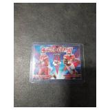 2021 Panini Playoff Football Thunder & Lightning Patrick Mahomes Tyreek Hill Kansas City Chiefs Football Card