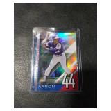 2020 Topps Chrome Hank Aaron Atlanta Braves Baseball Card