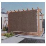 Love Story Cordless Outdoor Roller Shade 6x8ft Mocha - Retail: $89