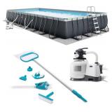 Intex Ultra XTR 32ft x 16ft x 52in Rectangular Above Ground Pool Set - Retail: $1,499