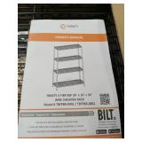 Trinity Nsf 4-Tier Indoor Wire Shelving Rack - Retail: $239