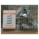 TRINITY 48 W x 18 D x 72 H 4-Shelf NSF Wire Shelving Unit With Backstands and Wheels - Retail: $539