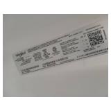 Whirlpool Side-by-Side Refrigerator with Water Dispenser *Tested Cold/ *No Handles Model WRS555SIH06  - Retail: $899