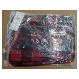 Lug Medium Crossbody w/RFID shimmy bag Buffalo Checkered Red - Retail: $45
