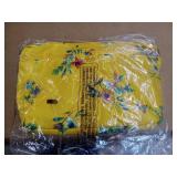 Lug RFID medium crossbody w/multi-strap &charm - flare 2 - bouquet yellow,  initial O - Retail: $25