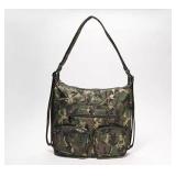 Lug medium tote- zip liner 2- camo green - Retail: $25