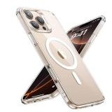 ESR for iPhone 16 Pro Max Case, Compatible with MagSafe, Shockproof Military-Grade Protection, Magnetic Phone Case for iPhone 16 Pro Max, Classic Hybrid Case (HaloLock), Clear