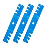 AEagle Mulching Blade 48 inch Deck for John Deere for Scotts 325 F510 GT242 GX345 M113517 M115495 051508 M111522 GS30 GS45 GT225 GT235 GT245 GT262 GT275 GX325 GX335 GX355, 3 Pack (Blue)