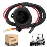 10L0L Golf Cart Charger DC Receptacle for Club Car Precedent 2004-up Electric Carts, Replaces OEM 103375501