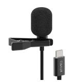 Cubilux USB C Microphone, Type C Lavalier MIC, External Lapel Clip MIC for iPhone 16/15 Pro Max, iPad Pro 13/12.9/11, iPad Air 13/5th/4th, Samsung S25/S24/S23/S22 Z Fold/Flip 6/5/4 Tab S10/S9/S8, 5 FT