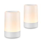G Keni Nursery Baby Night Light for Kids, Portable LED Touch Night Lamp for Kids and Adult, Breastfeeding, Sleep Aid, USB Rechargeable Nursing Lamp, Bedside Dimmable Warm Night Light (2 Pack)