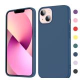 LeYi for iPhone 13 Case: Liquid Silicone Ultra Slim Shockproof Protective iPhone 13 Phone Case with Soft Microfiber Lining, Anti-Scratch Case for iPhone 13(Blue)