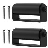 Sdstone 2Pack Slide Gate Guide Roller with C Post Welded Bracketï¼6\" Hard Nylon Sliding Rolling Gate Rollers, Heavy Duty Sealed Ball Bearing Side Roller Assembly,Sliding Rolling Gates Guider