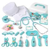 Phobby Durable Doctor Kit for Kids, 27 Pcs Deluxe Pretend Play Medical Kit Toy with Real Stethoscope, Doctor Toys for Toddlers Boys Girls Aged 3 4 5 6 7 8