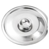 Lid for Pots, Pans and Skillets: 7.87 Inch Stainless Steel Oil Cylinder Head Lid - Kitchen Universal Pot and Pan Cover - Easy to Clean with Tight Seal for Food Protection