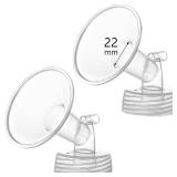 Momstouch 22mm Flange Compatible with Spectra S1 S2 9 Plus Synergy Gold Breastpump Replacement to Spectra Pump Parts and Spectra Flange; Not Original; Replaces Spectra Shield