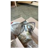 Alsenor Safety Glasses Anti Fog Goggles Protective Eyewear Blue Light Blocking Anti Dust UV Protection Glasses For Men Women (2 Pack(grey+transparent))