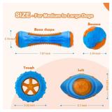 CoubonTail Dog Squeaky Toys, Pool & Beach Toys for Interactive Fetch & Play, TPR