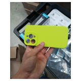 Vooii Compatible with iPhone 16 Pro Case, Liquid Silicone Upgrade [Camera Protection] [Soft Anti-Scratch Microfiber Lining] Shockproof Phone Case for iPhone 16 Pro 6.3 inch - Fluorescent Green