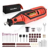 ValueMax Power Rotary Tool Kit, Keyless Chuck, Variable Speed Corded Rotary Tool with 120 Pcs Accessories for Crafting, Including Carving, Engraving, Sanding, Polishing, Cutting tools and Carrying Bag