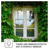 WPCTEV Reflective Window Film Mirror One Way Daytime Privacy Anti UV Static Cling Window Film Removable Decorative Screen Stickers Brown & Silver 6 Mil 35.4 Inch x 20 Feet