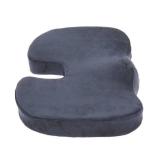 Deluxe Comfort Coccyx Orthopedic Memory Foam â Sciatica Relief â Tailbone Support â Great For Car Or Office â Seat Cushion, Dark Blue