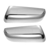 X AUTOHAUX 1 Pair Exterior Triple Chrome Plated Top Half Mirror Cover Caps Trim Overlay for Ford F-150 2007-2014 7L3Z 17D743 AA