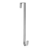 Sattiyrch 15\" Wreath Hanger for Front Door,Sturdy Steel Wreath Door Hanger,Over The Door Hanger Hook (Silver,1)