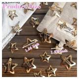 30 PCS Gold Star Hair Clips,20PCS 1.22\"Star Hair Clip and 10 PCS 1.65\"Star Hair Clips Snap Star Hair Accessories Non Slip Star Clips for Girls Women Gold Accessories Gold Metal Hair Clips