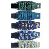 Grecle 5 Pack Dog Diapers Male, Premium Belly Bands for Male Dogs, High Absorbing Male Dog Pee Wraps for Doggie in Incontinence or Excitable Urination and Training S