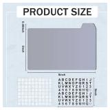Harloon 52 Pcs Dry Erase Index Card Guide Set Include 50 Index Card Dividers 2 Number Alphabet Sticker with Tabs Photo Dividers for Office Business Back to School Supplies(3 x 5 Inch,Morandi)
